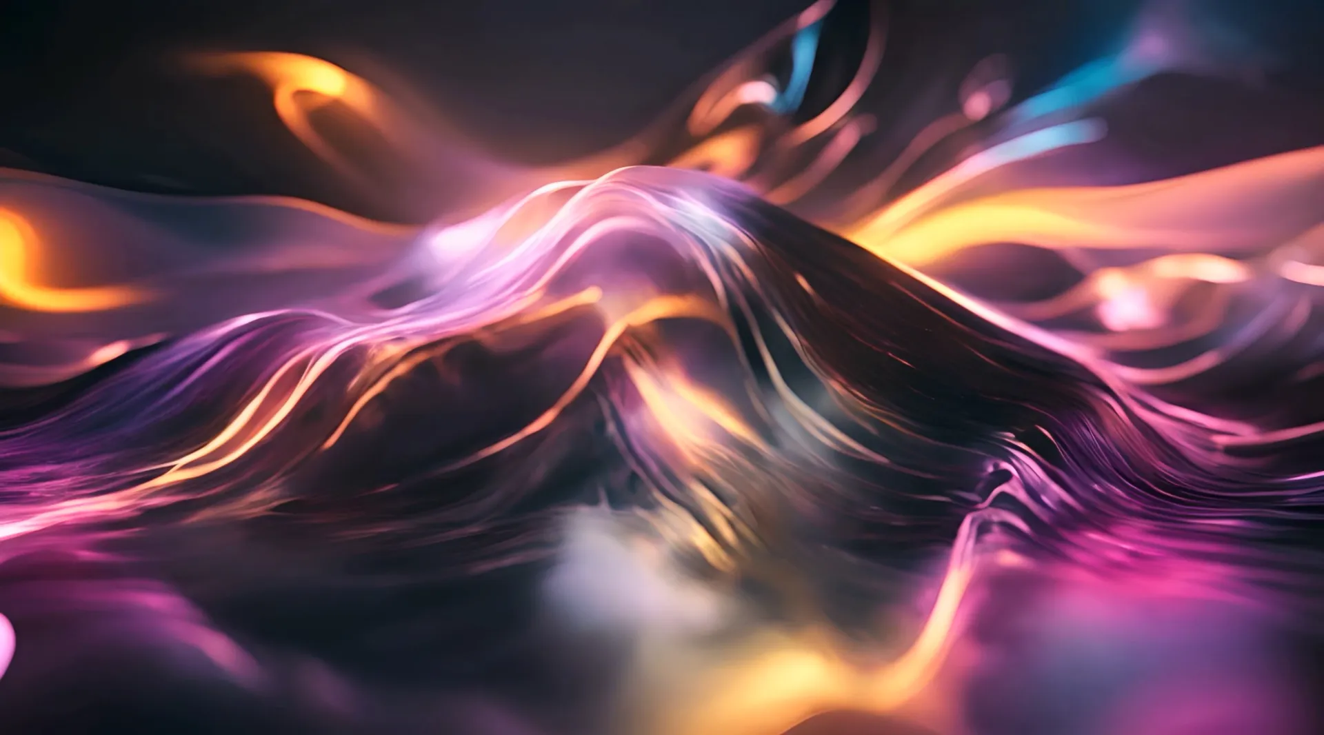 Vibrant Abstract Energy Waves Video Backdrop
